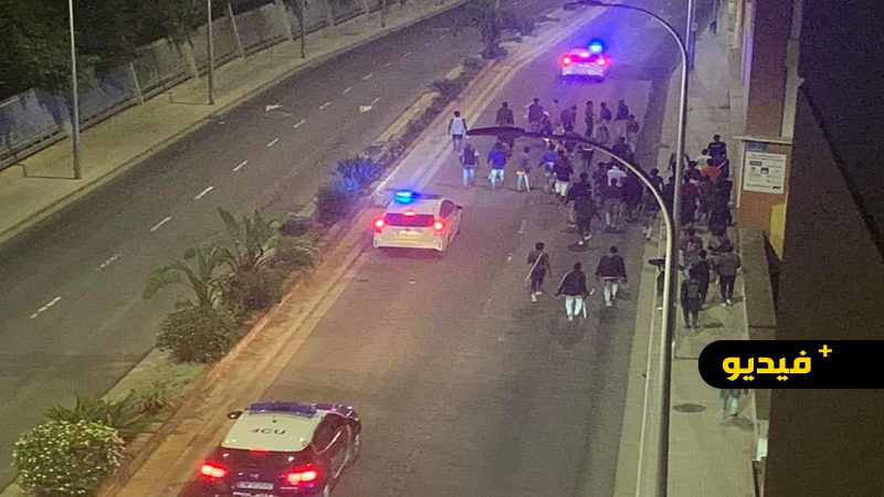 200 مهاجر افريقي يقتحمون مدينة مليلية المحتلة ليلا