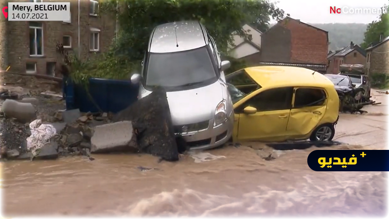 مصرع شخصين وفقدان آخرين جراء فيضانات بلجيكا