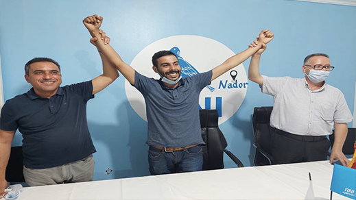 عمال النظافة يلتحقون بسعيد الرحموني بحزب التجمع الوطني للأحرار بالناظور 