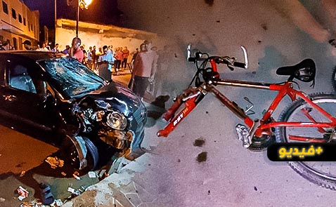 حادثة سير مروعة وسط الناظور ترسل طفلا للمستعجلات وتتسبب في خسائر فادحة بواجهة محل تجاري