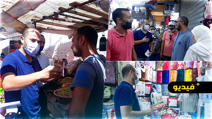 سليمان أزواغ يحل في حي أولاد ميمون وسط تجاور كبير من طرف الساكنة   