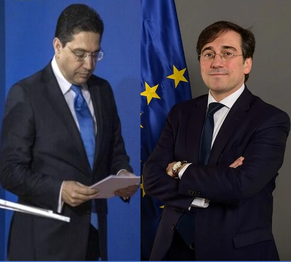 ناصر بوريطة يجتمع بنظيره الإسباني لطي ملف الخلاف بين المغرب وإسبانيا ناصر بوريطة يجتمع بنظيره الإسباني لطي ملف الخلاف بين المغرب وإسبانيا