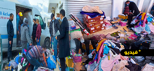 شاهدوا... هذا مصير سلع "الفراشة" المحجوزة بسوق المركب