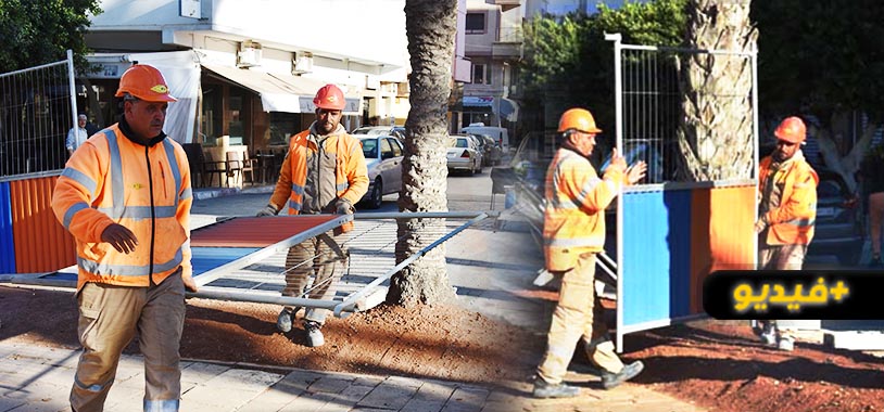 جماعة الناظور تصلح ما خربته الرياح  الشديدة