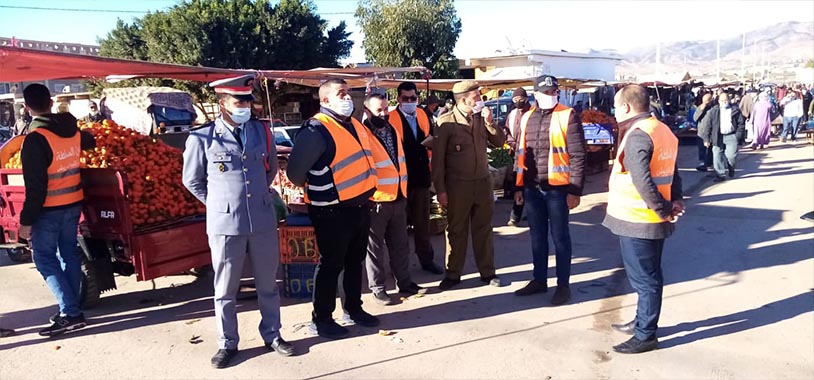 حملة توعوية للوقاية من فيروس كورونا بمدينة بن الطيب