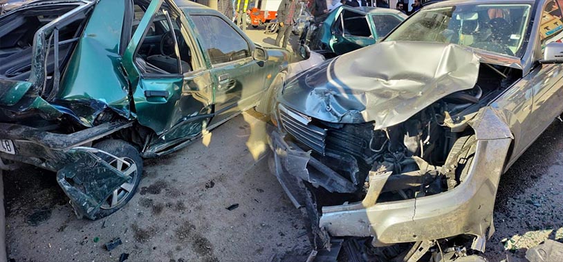 بالصور: حادثة سير خطيرة وسط حي القدس بوجدة تثير الرعب في صفوف المواطنين