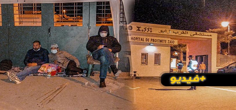 شاهدوا.. اعتصام ليلي ومبيت حراس أمن مطرودين أمام مستشفى القرب بزايو