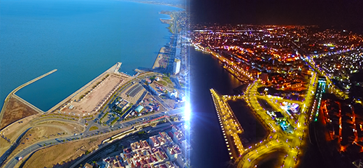 شاهدوا من الجو.. نهاية أشغال مارينا الجديدة ومكان بناء "المول" بكورنيش الناظور