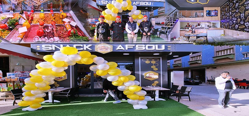 سناك "أفسو" بالعروي بمناسبة افتتاحه يقدم لكم أجود أنواع الاكلات السريعة