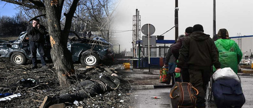 صور.. دمار وجثث ونزوح جماعي بسبب الحرب الروسية الأوكرانية 