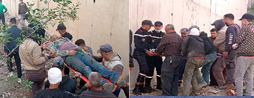 صور.. مصرع شخص بعد سقوطه من علو شاهق بأزغنغان