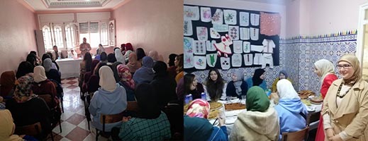 صور.. شبكة أكراو تحتفي بالمرأة في عيدها الأممي