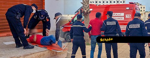 شاهدوا.. نقل مواطن إلى المستشفى إثر تعرضه للإغماء أمام محطة القطار