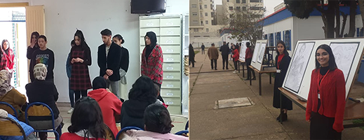 صور.. ثانوية الناظور التأهيلية تحتفي بالأم على هامش معرضها للفن التشكيلي
