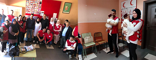 الهلال الأحمر المغربي بالناظور وجمعية أخوات الإيمان يبصمان على حفل إعذار ناجح لفائدة الأسر المعوزة 