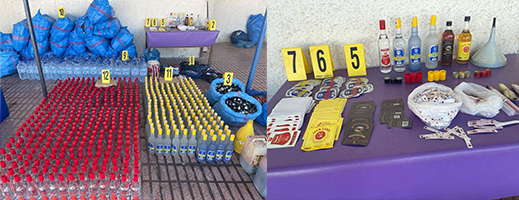 صور.. هذا ما تم حجزه بورشة سرية لصناعة الماحيا والكحول بالناظور