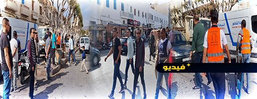 شاهدوا.. سلطات الناظور تحجز معدات المقاهي والمطاعم وسلع المحلات التي احتلت الرصيف 