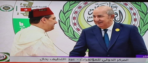 شاهدوا.. الرئيس الجزائري عبد المجيد تبون يستقبل وزير الخارجية المغربي