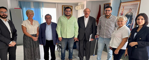 وفد من مدينة أميان الفرنسية يحل بجماعة الناظور لمناقشة سبل التعاون في قطاع البيئة