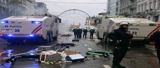 رئيس الوزراء البلجيكي يعلق على أحداث العنف التي شهدتها بروكسيل
