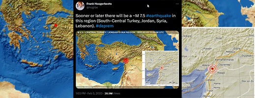 باحث هولندي توقع زلزال تركيا قبل 3 أيام من وقوعه
