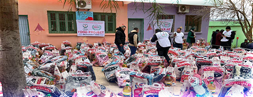 جمعية سنابل الخير بالناظور توزع أغطية وأغذية على ساكنة دواوير تافوغالت