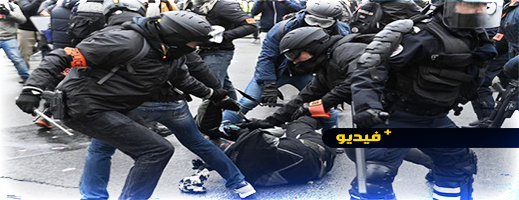 فيديوهات صادمة.. مواجهات عنيفة بين الأمن ومتظاهرين في فرنسا فيديوهات صادمة.. مواجهات عنيفة بين الأمن ومتظاهرين في فرنسا