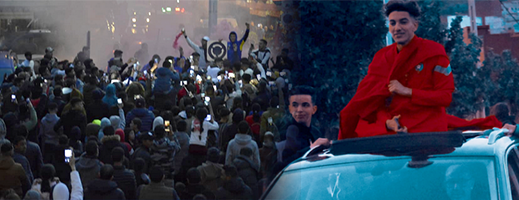 استقبال جماهيري بالحسيمة لشبل المنتخب المغربي "آدم حنين"