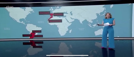 التلفزيون الإسباني يعرض خريطة المغرب كاملة