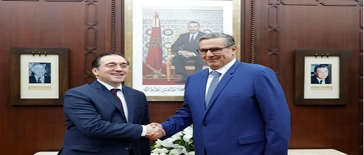 أخنوش يستقبل وزير الخارجية الإسباني وهذا محور المحادثات أخنوش يستقبل وزير الخارجية الإسباني وهذا محور المحادثات