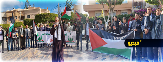 ساكنة الناظور تتضامن مع فلسطين في وقفة احتجاجية