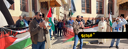 ساكنة الناظور تحتج ضد عدوان الاحتلال على الفلسطينيين