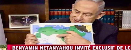 في استفزاز جديد للمغاربة.. نتانياهو يظهر خريطة المملكة مبتورة  في استفزاز جديد للمغاربة.. نتانياهو يظهر خريطة المملكة مبتورة