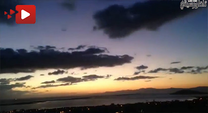 فيديو يوثق لمشاهد غاية في الروعة من سماء مدينة بني انصار‎