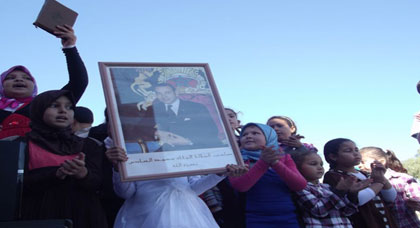 مجموعة مدارس أرميلة بجماعة دار الكبداني تخلد حفلا مدرسيا بمناسبة المسيرة الخضراء