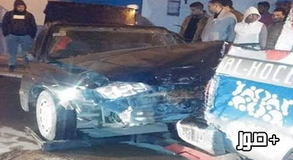 بالصور.. خسائر مادية جسيمة في حادثة سير خطيرة وسط مدينة إمزورن‎