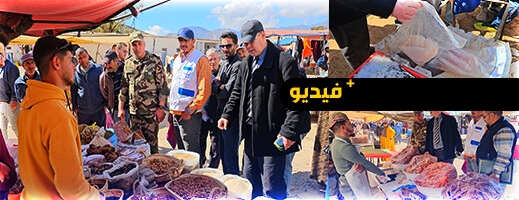 لجنة من عمالة الدريوش تنزل للأسواق والمحلات التجارية لمراقبة التموين والجودة والأسعار