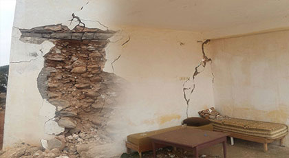 تضرر عدد من البنايات القديمة بمجموعة من قرى تمسمان‎