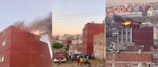 قنينة غاز تتسبب في حريق بسطح منزل وتصيب طفلا بجروح بليغة