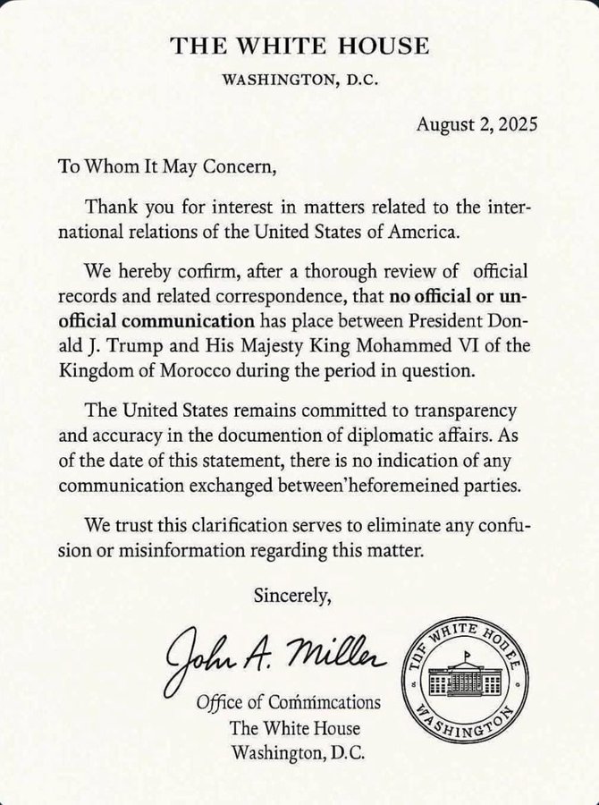 الجزائر تروج لوثيقة وهمية للطعن في اعتراف أمريكا بمغربية الصحراء الجزائر تروج لوثيقة وهمية للطعن في اعتراف أمريكا بمغربية الصحراء