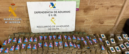 حجز 117 كيلوغراما من الحشيش بمعبر طراخال بسبتة حجز 117 كيلوغراما من الحشيش بمعبر طراخال بسبتة