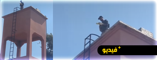 شاب بسوق السبت يعتلي صهريجًا للمطالبة بعلاج والدته من السرطان شاب بسوق السبت يعتلي صهريجًا للمطالبة بعلاج والدته من السرطان