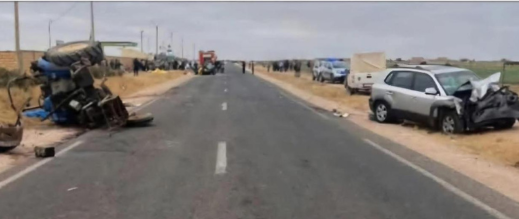 مأساة على الطريق بسيدي بنور تسفر عن 5 قتلى و11 مصابًا