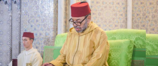 جلالة الملك يترأس حفلا دينيا إحياء للمولد النبوي الشريف بمسجد حسان