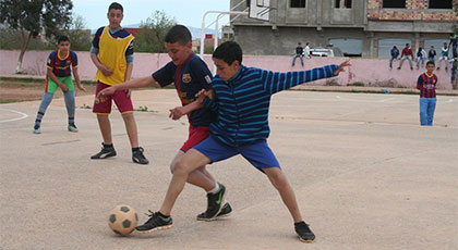 افتتاح دوري في كرة القدم المصغرة باعدادية الفرابي بدار الكبداني‎