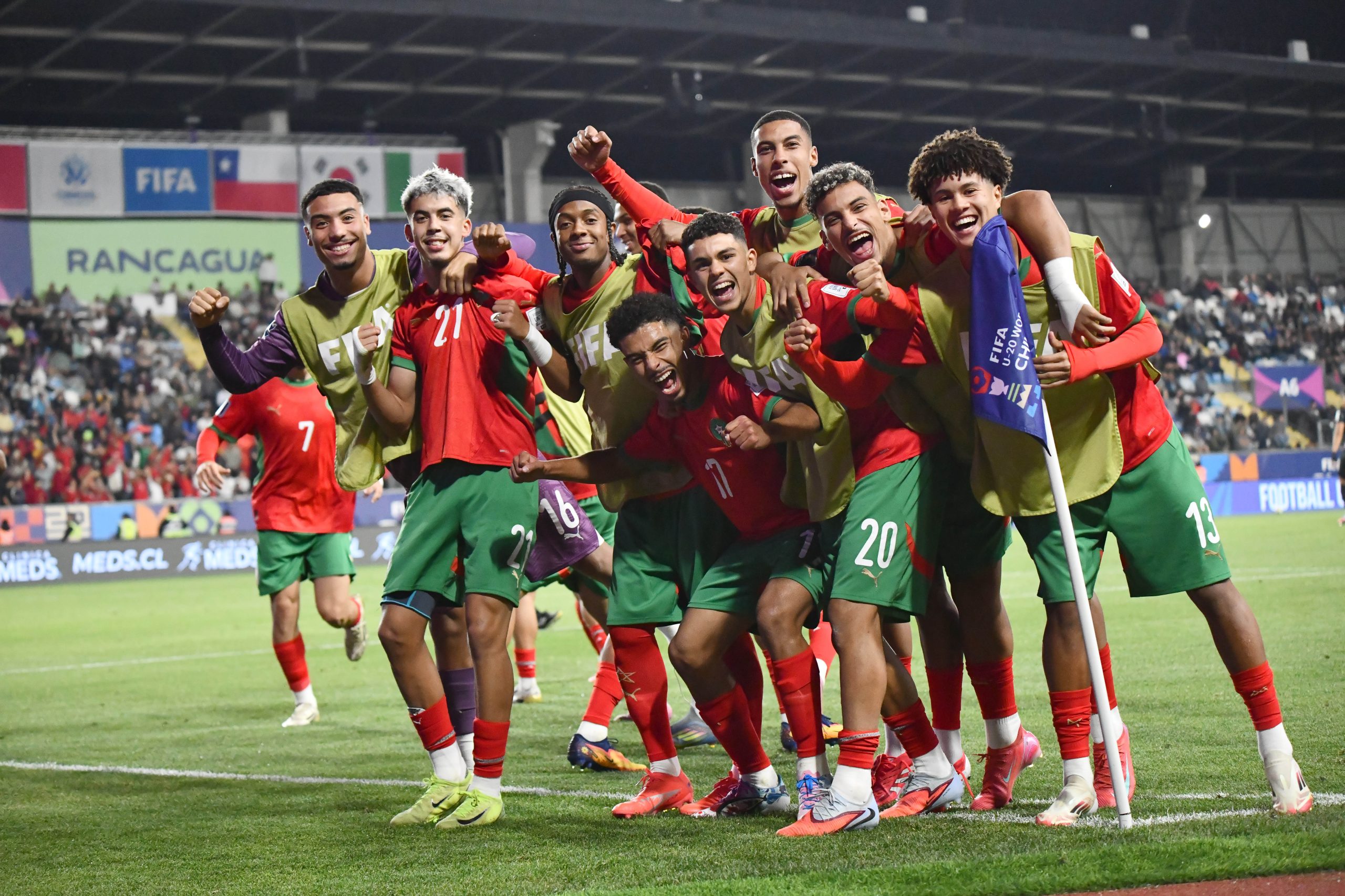 المغرب يبلغ نصف نهائي كأس العالم للشباب بعد فوزه على أميركا 3-1 المغرب يبلغ نصف نهائي كأس العالم للشباب بعد فوزه على أميركا 3-1