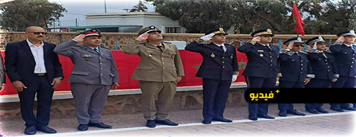 رئيس دائرة بني ورياغل الشرقية يترأس مراسيم تحية العلم احتفاء بالذكرى ال50 للمسيرة الخضراء