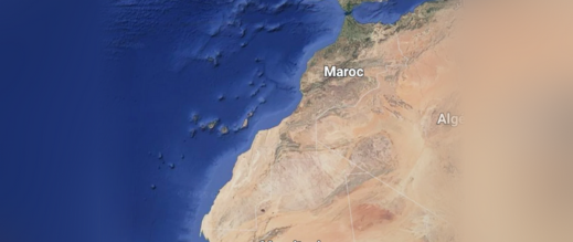 غوغل تكشف حقيقة اختفاء الخط الفاصل من خريطة المغرب