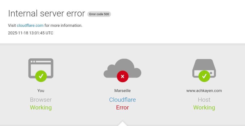 ‎بما فيها 2M وMedi1… عطل عالمي في “كلاودفلير” يشل مواقع إخبارية مغربية