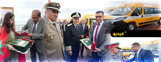 عامل الناظور يشرف على توزيع خمس حافلات للنقل المدرسي